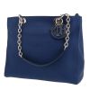 Dior  Dior Soft shopping bag  in blue leather cannage - 00pp thumbnail