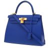 Sac à main Hermès  Kelly 28 cm en cuir epsom Bleu Saphir - 00pp thumbnail