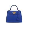 Sac à main Hermès  Kelly 28 cm en cuir epsom Bleu Saphir - 360 thumbnail