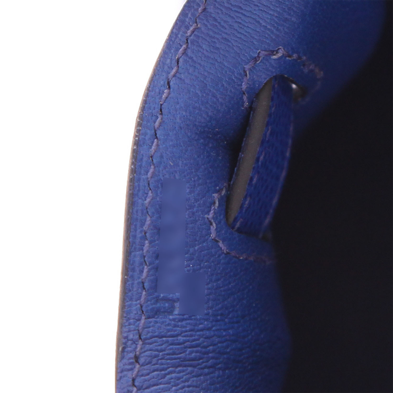 Hermès  Kelly 28 cm handbag  in Sapphire Blue epsom leather - Detail D4