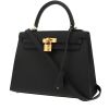 Hermès  Kelly 25 cm handbag  in black epsom leather - 00pp thumbnail