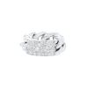 Bague souple Dior Gourmette grand modèle en or blanc et diamants - 00pp thumbnail