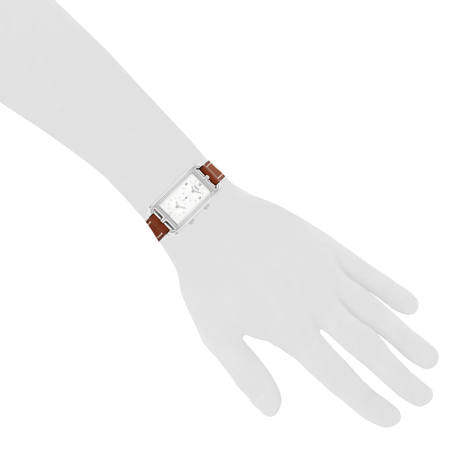 Reloj Hermès Nantucket de acero Ref: Hermès - NA3.210  Circa 2010 - Detail D1