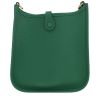 Bolso bandolera Hermès  Mini Evelyne en cuero taurillon clémence verde - Detail D4 thumbnail