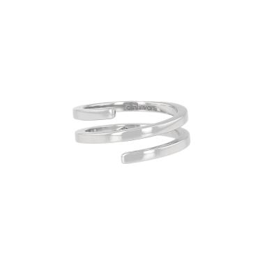 Bague Dinh Van Spirale moyen modèle en or blanc