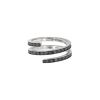 Bague Dinh Van Spirale en or blanc et diamants noir - 00pp thumbnail