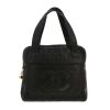 Chanel  Vintage handbag  in black quilted leather - Detail D4 thumbnail