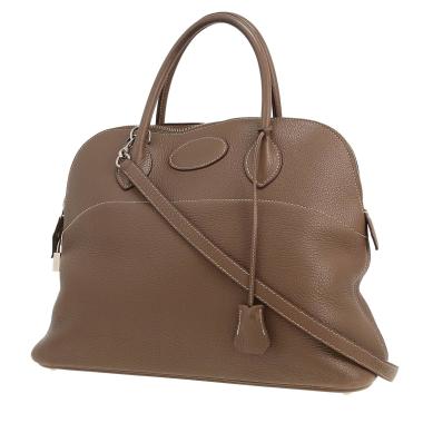 Hermès  Bolide 35 cm handbag  in etoupe togo leather