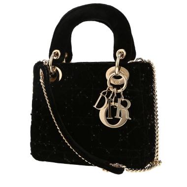 Borsa Dior  Lady Dior in velluto nero