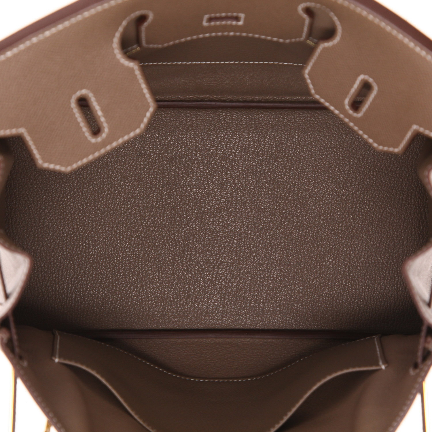 Sac à main Hermès  Birkin 30 cm en cuir epsom étoupe - Detail D3