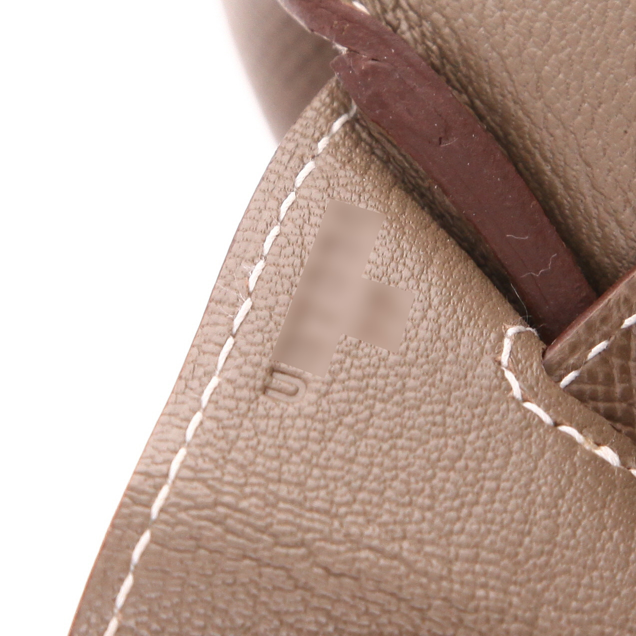 Borsa Hermès  Birkin 30 cm in pelle Epsom etoupe - Detail D4