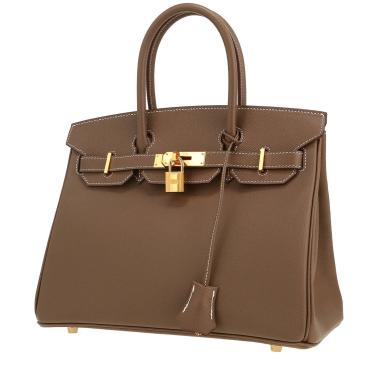 Borsa Hermès  Birkin 30 cm in pelle Epsom etoupe