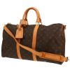 Bolsa de viaje Louis Vuitton  Keepall 45 en lona Monogram marrón y cuero natural - 00pp thumbnail