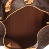 Borsa da viaggio Louis Vuitton  Keepall 45 in tela monogram marrone e pelle naturale - Detail D3 thumbnail