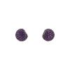 Boucheron Tentation Macaron earrings in white gold and amethyst - 00pp thumbnail