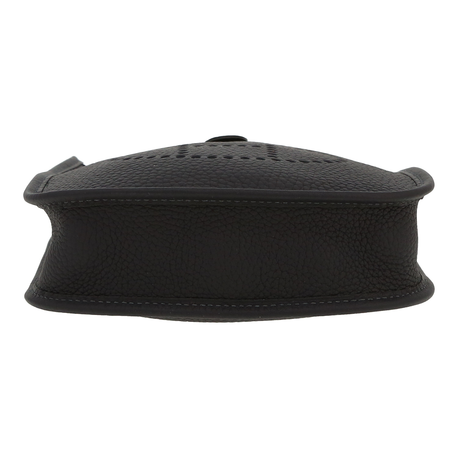 Borsa a tracolla Hermès  Mini Evelyne in pelle taurillon clemence Bleu Caban - Detail D1