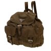 Prada   backpack  in khaki canvas  and khaki leather - 00pp thumbnail