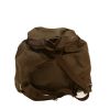 Prada   backpack  in khaki canvas  and khaki leather - Detail D4 thumbnail