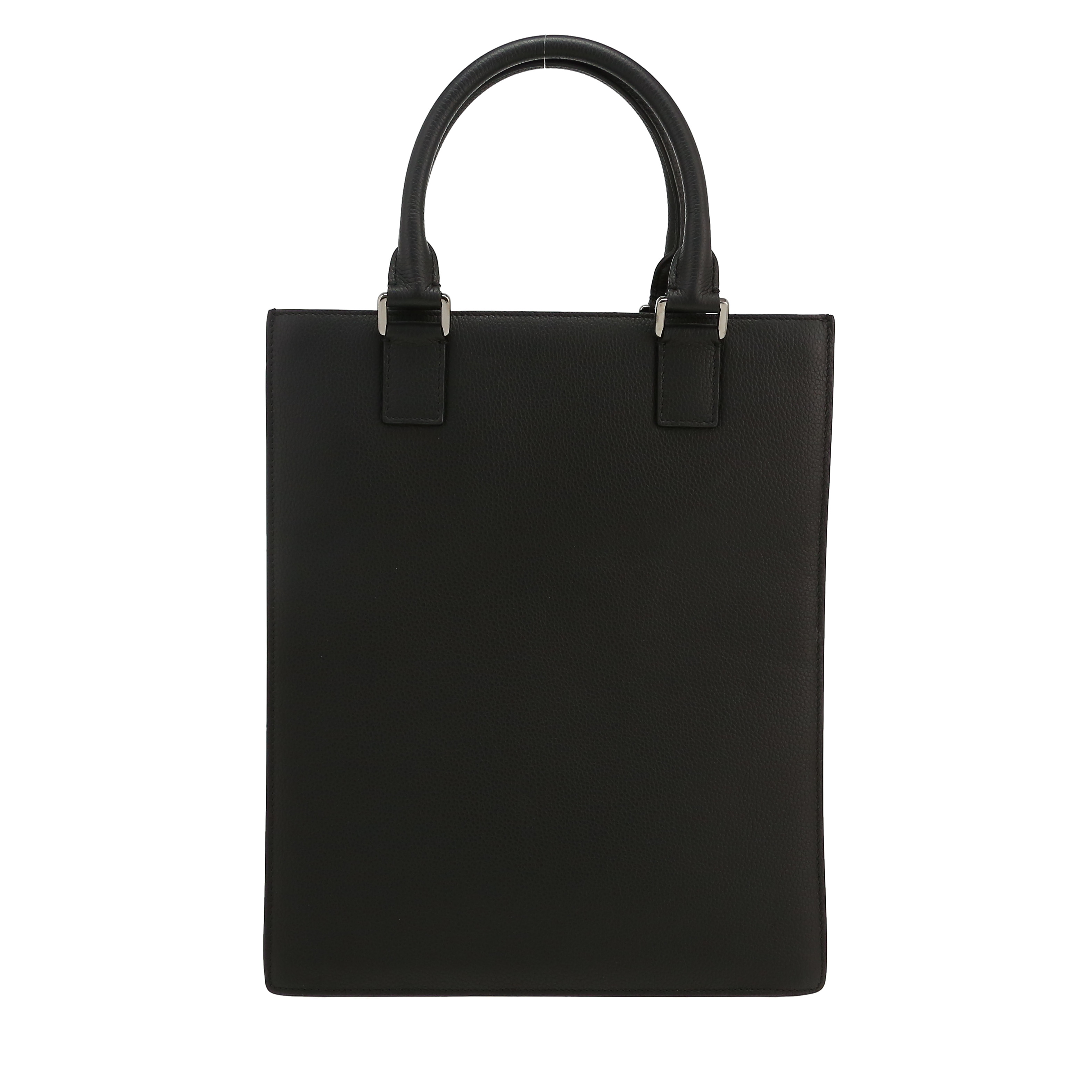 Dior   handbag  in black leather - Detail D4