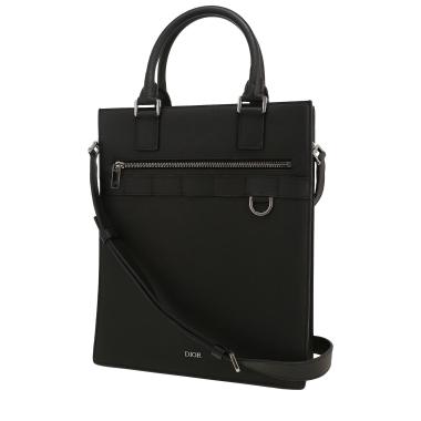 Dior   handbag  in black leather