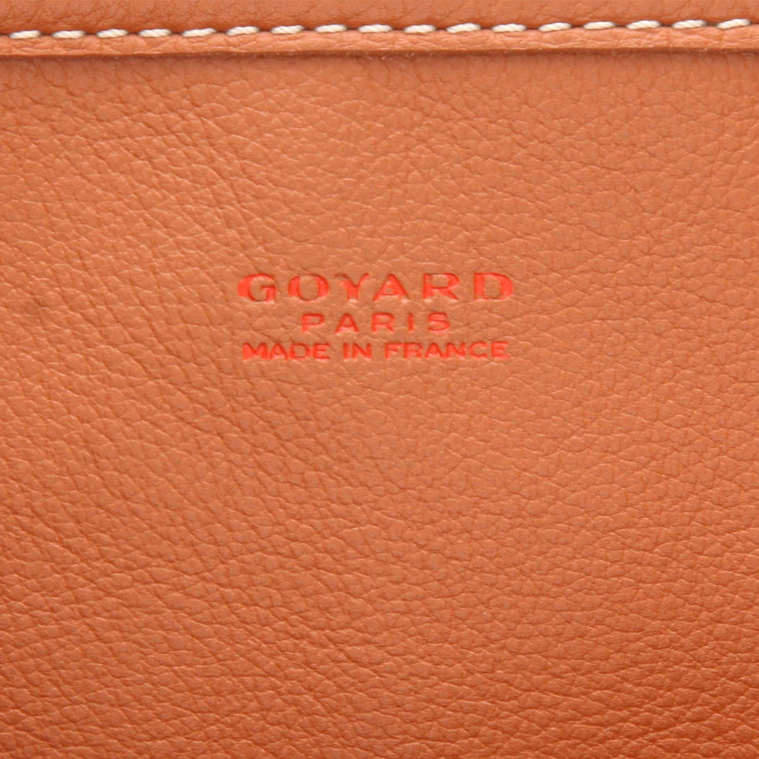 Goyard Anjou small model shopping bag in brown Goyard canvas and brown leather - Detail D2