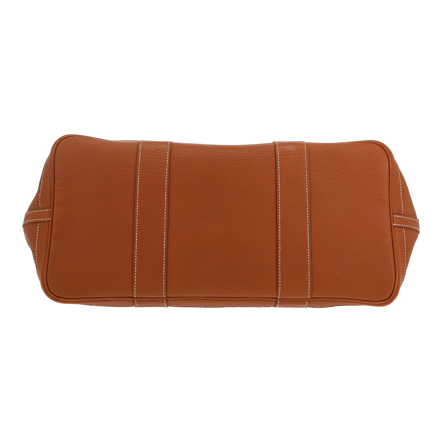 Bolso Cabás Hermès  Garden en cuero togo color oro - Detail D1