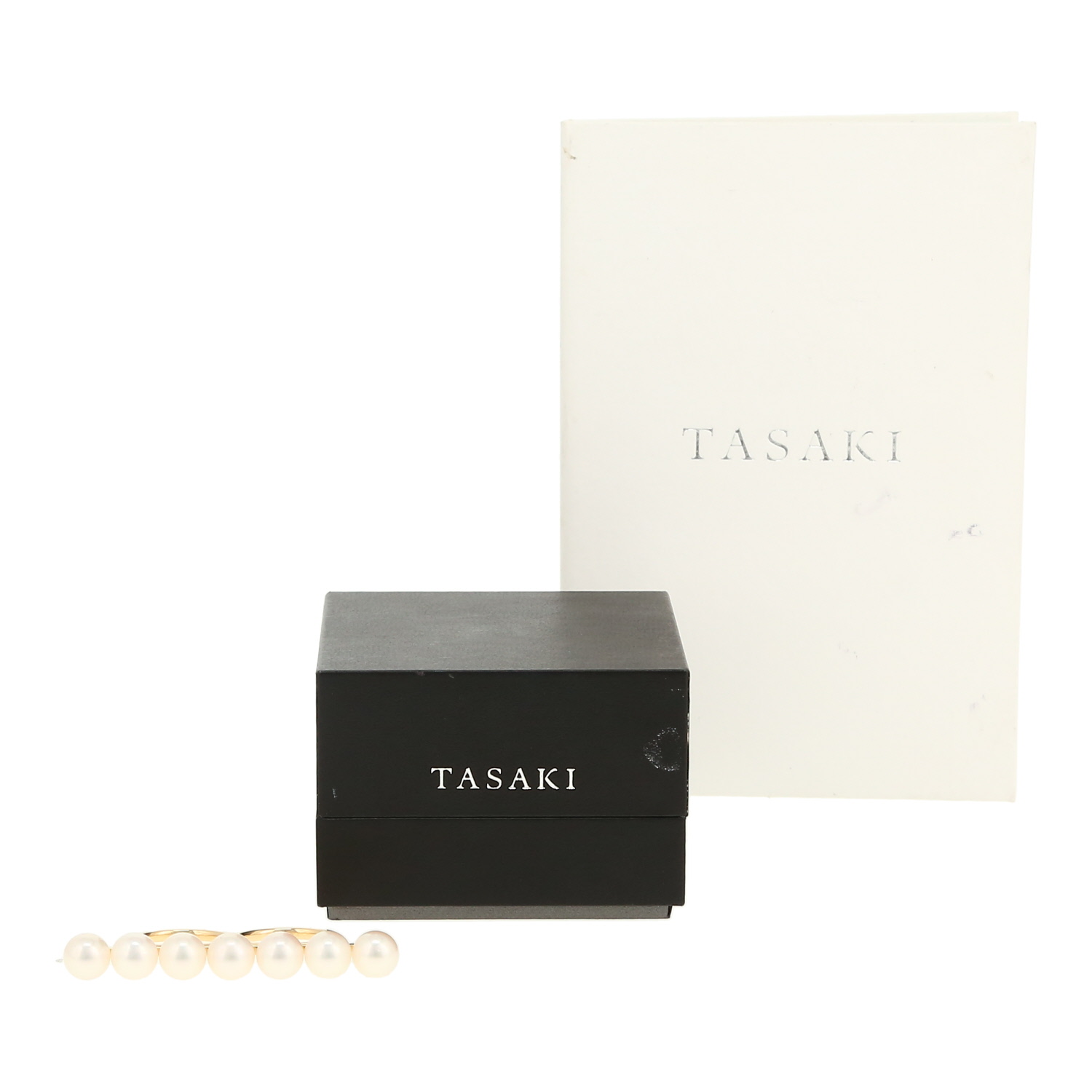 Tasaki Balance Signature ring in yellow gold and Akoya cultured pearls - Detail D2