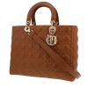 Borsa Dior  Lady Dior in pelle cannage marrone - 00pp thumbnail