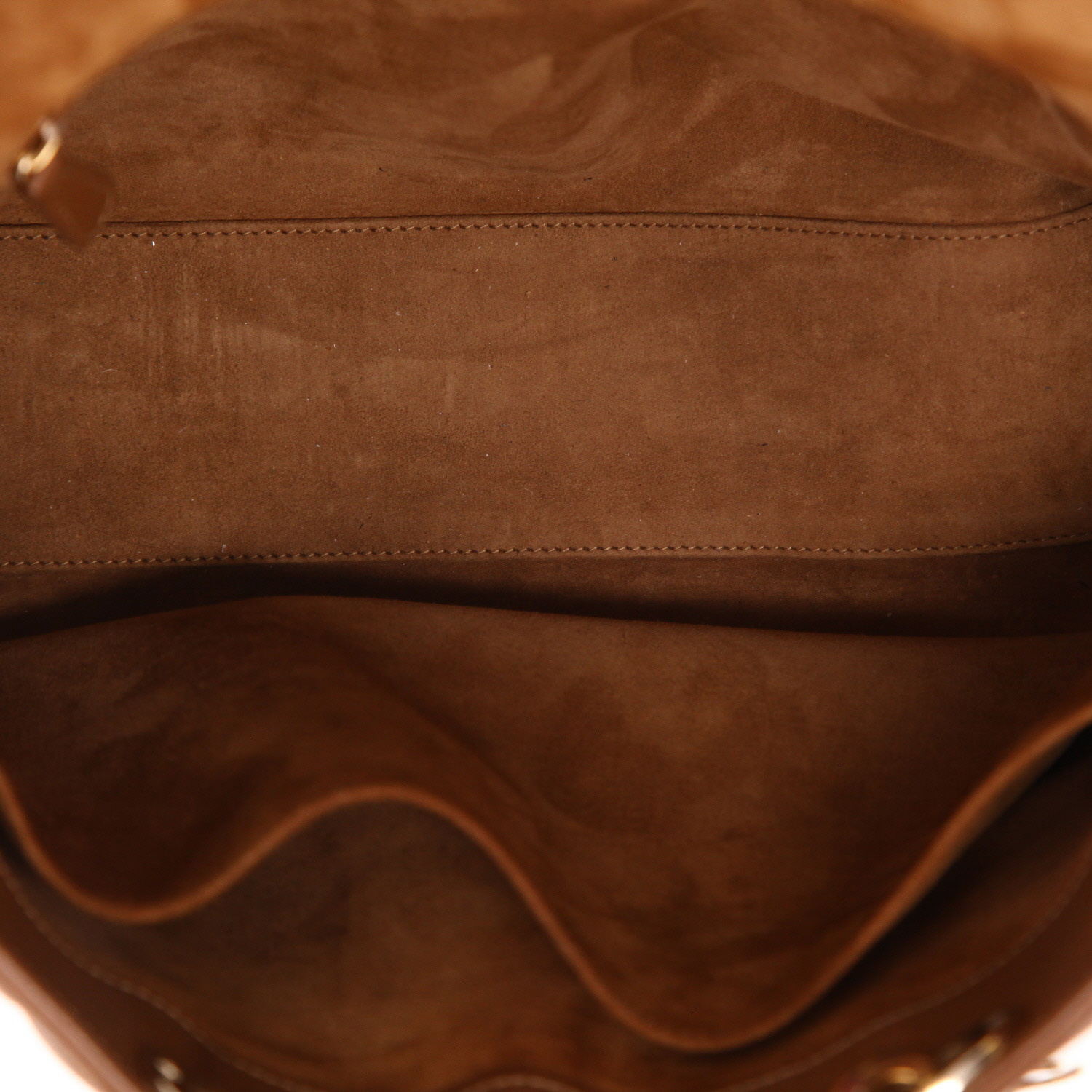 Dior  Lady Dior handbag  in brown leather cannage - Detail D4