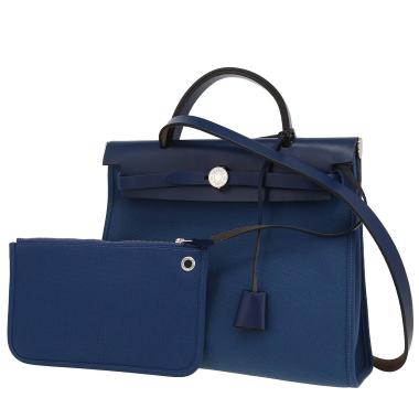 Hermes herbag blue online