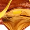 Dior  Saddle handbag  in yellow and red patent leather - Detail D3 thumbnail