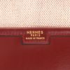 Hermès  Jige pouch  in burgundy box leather - Detail D3 thumbnail