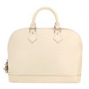 Louis Vuitton  Alma medium model  handbag  in white epi leather - Detail D4 thumbnail