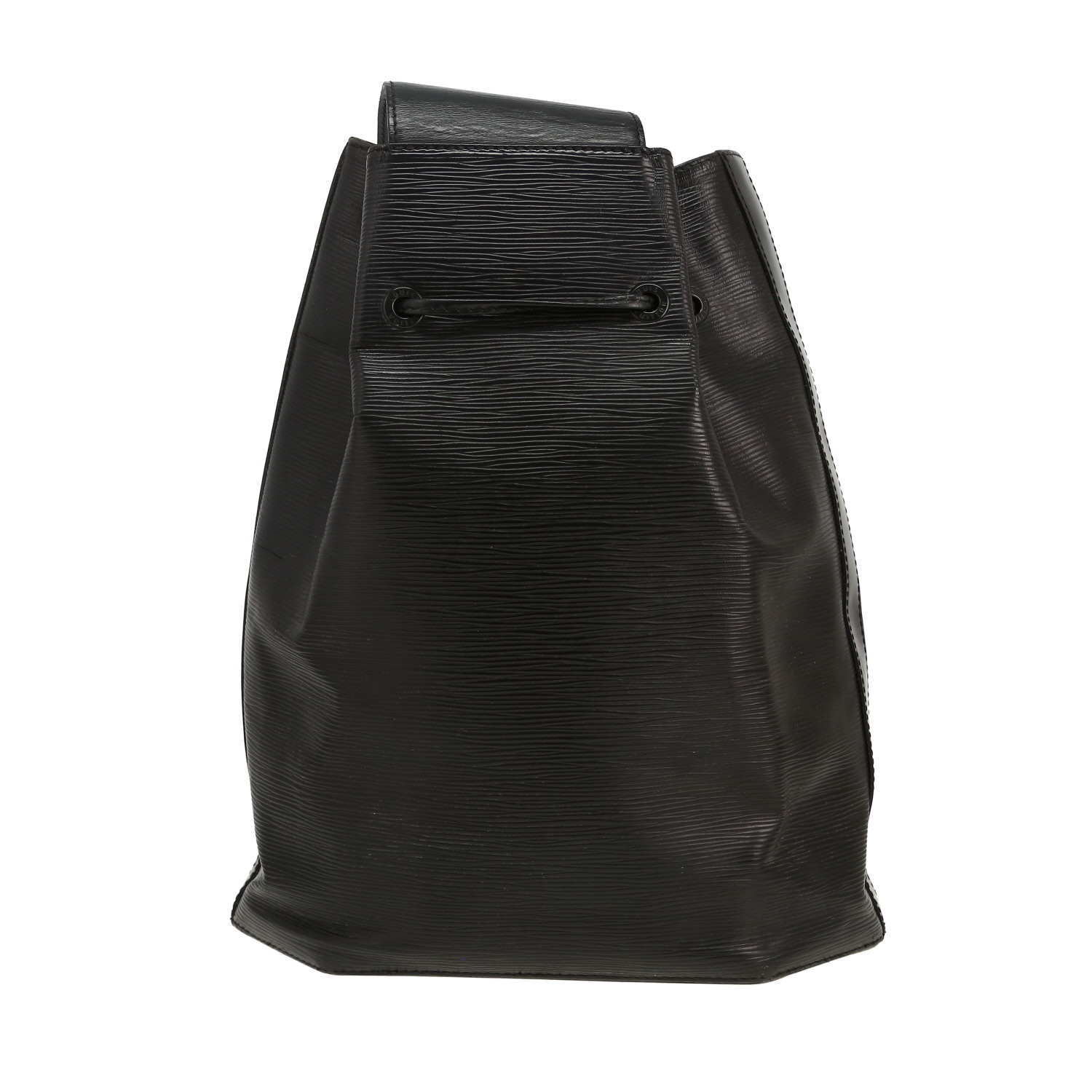 Bolso bandolera Louis Vuitton en cuero Epi negro - Detail D4