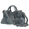 Bolso de mano Balenciaga  Neo Classic en lona denim azul - 00pp thumbnail