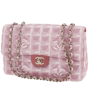 Chanel  Timeless handbag  in pink canvas