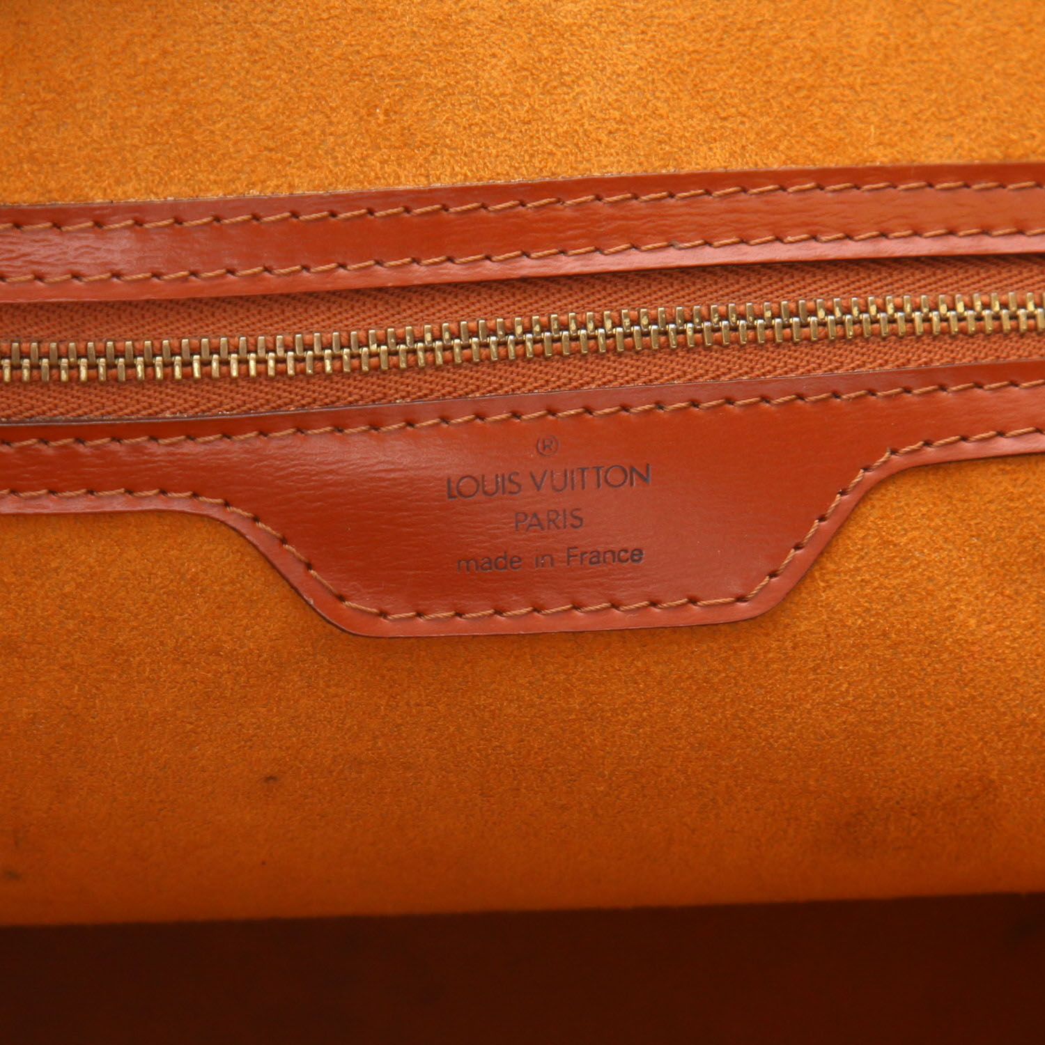 Louis Vuitton Saint Jacques handbag in brown epi leather - Detail D2