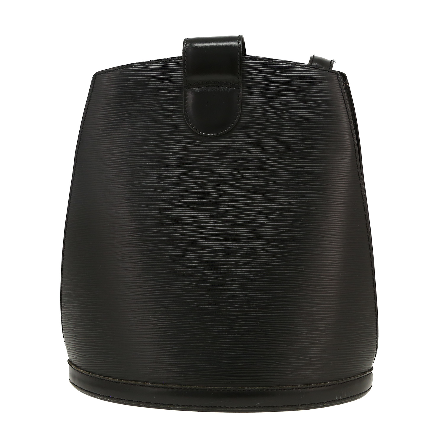 Louis Vuitton Cluny handbag in black epi leather - Detail D4