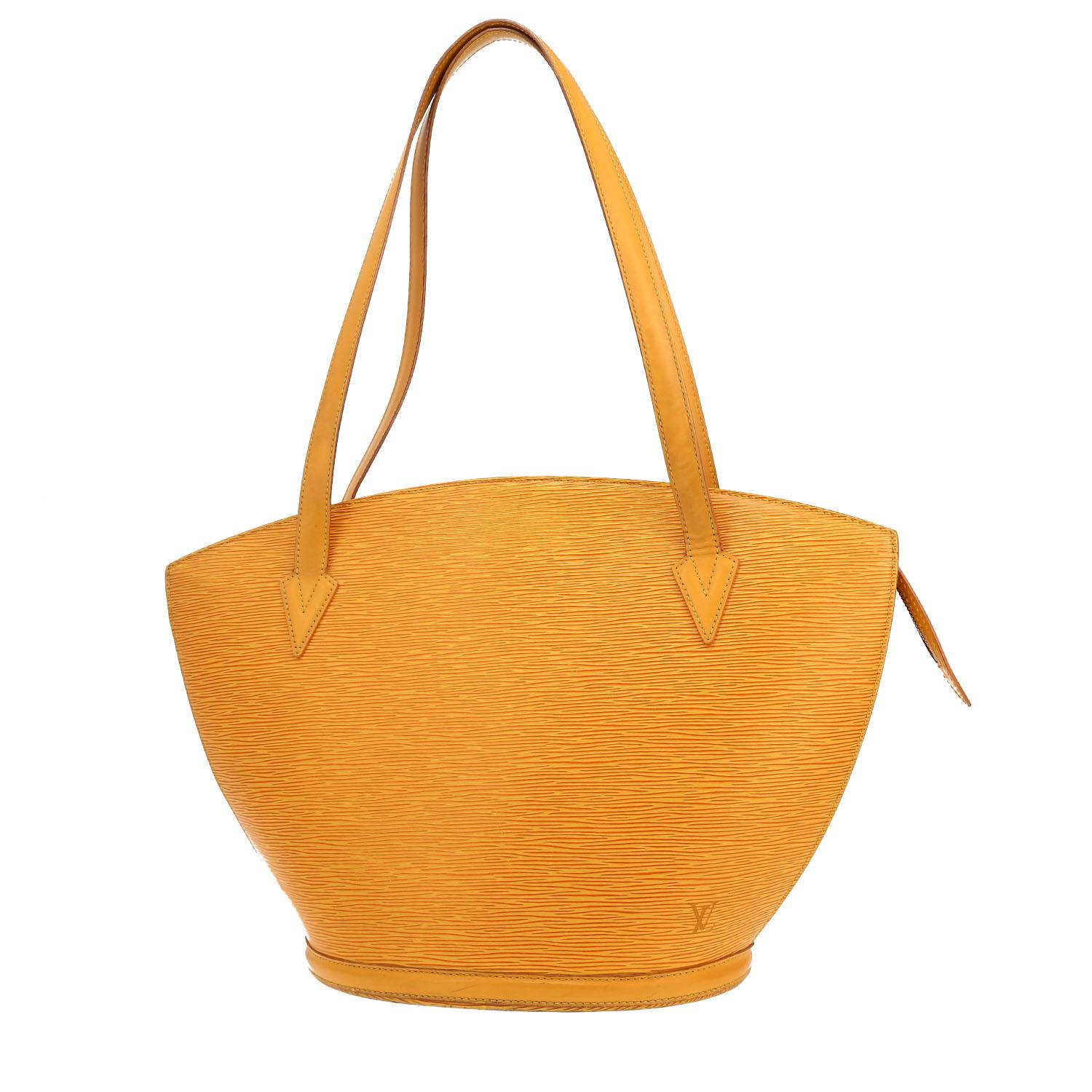 Louis Vuitton Saint Jacques handbag in yellow epi leather