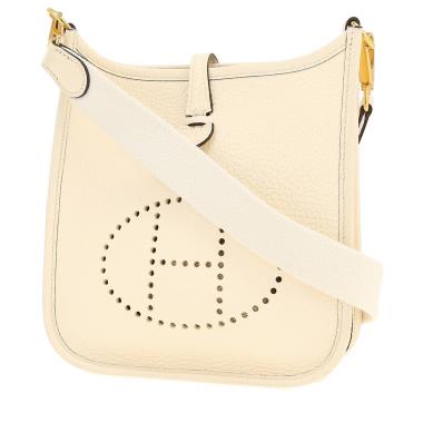 Sac bandoulière Hermès  Mini Evelyne en cuir taurillon clémence Nata