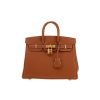 Bolso de mano Hermès  Birkin 25 cm en cuero togo color oro - 360 thumbnail