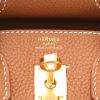 Bolso de mano Hermès  Birkin 25 cm en cuero togo color oro - Detail D2 thumbnail