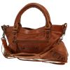 Balenciaga  City handbag  in brown leather - 00pp thumbnail