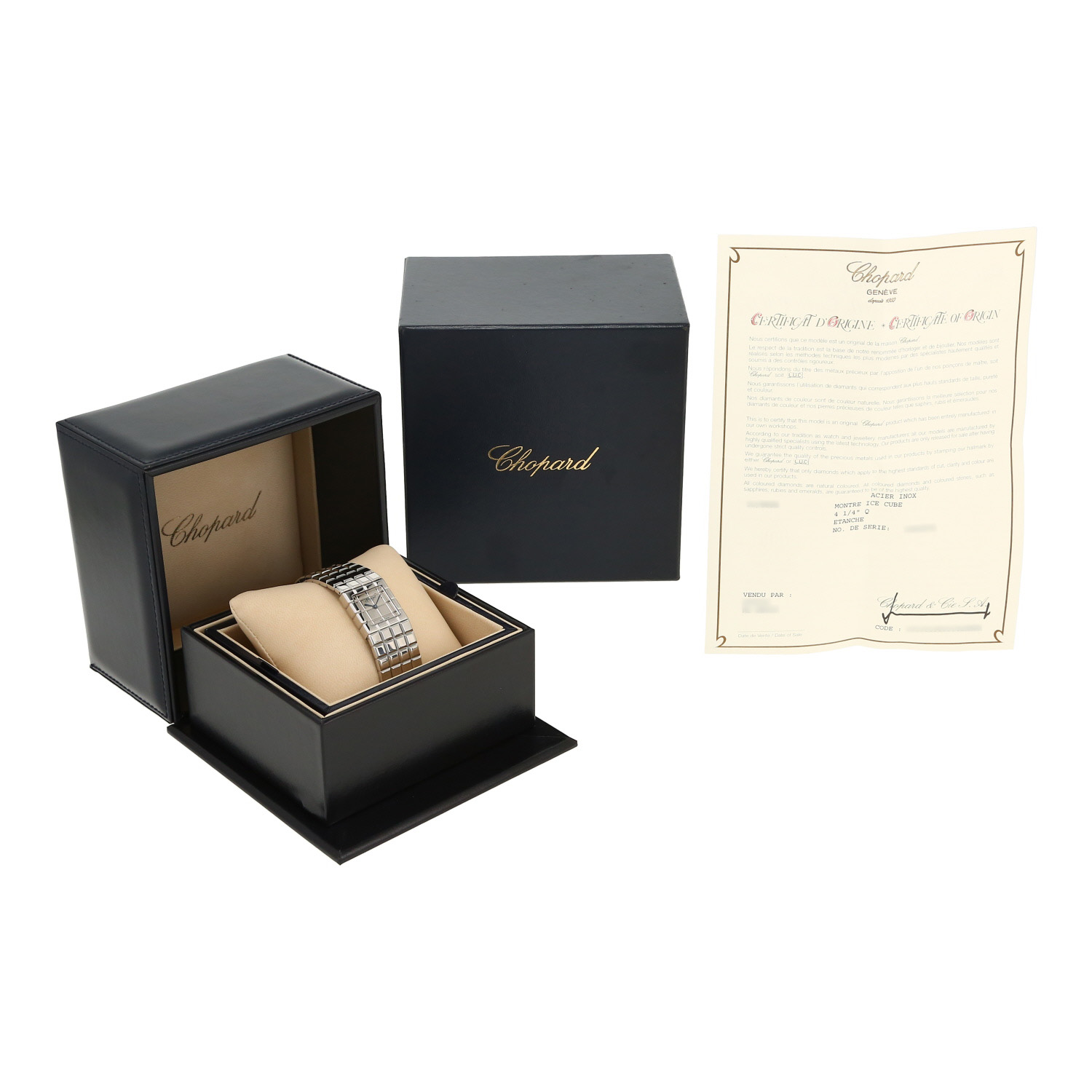 Chopard Ice Cube  in stainless steel Ref: Chopard - 11/8898  Circa 2010