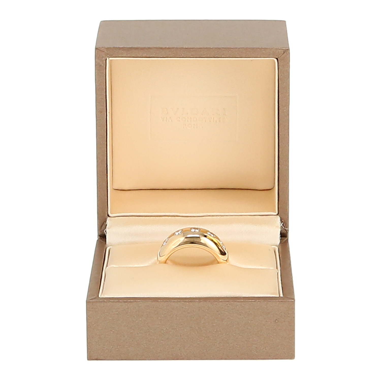 Bulgari  ring in yellow gold and diamonds - Detail D2