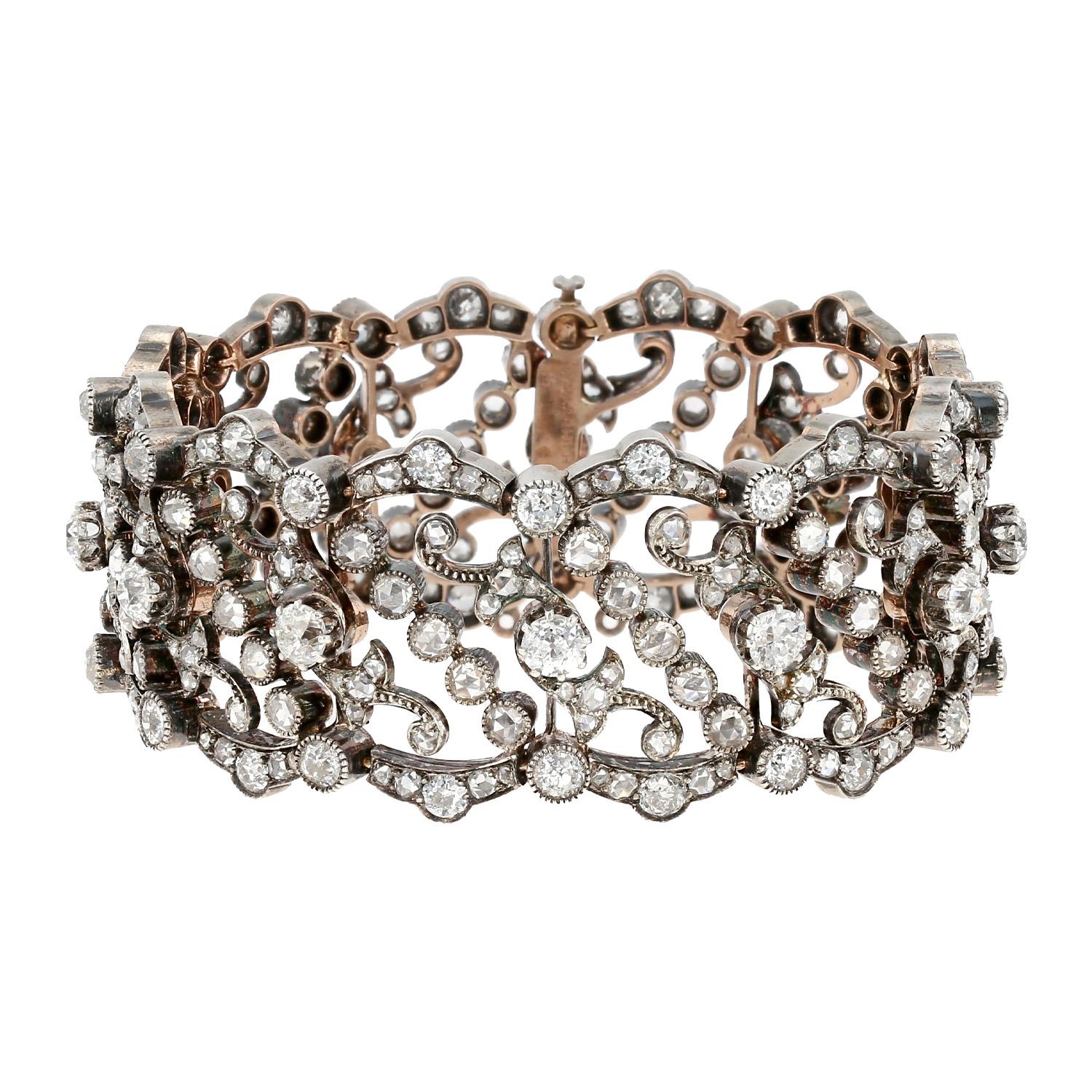 Mellerio   end of the 19th Century in yellow gold, silver and diamondsand in diamonds - Detail D1