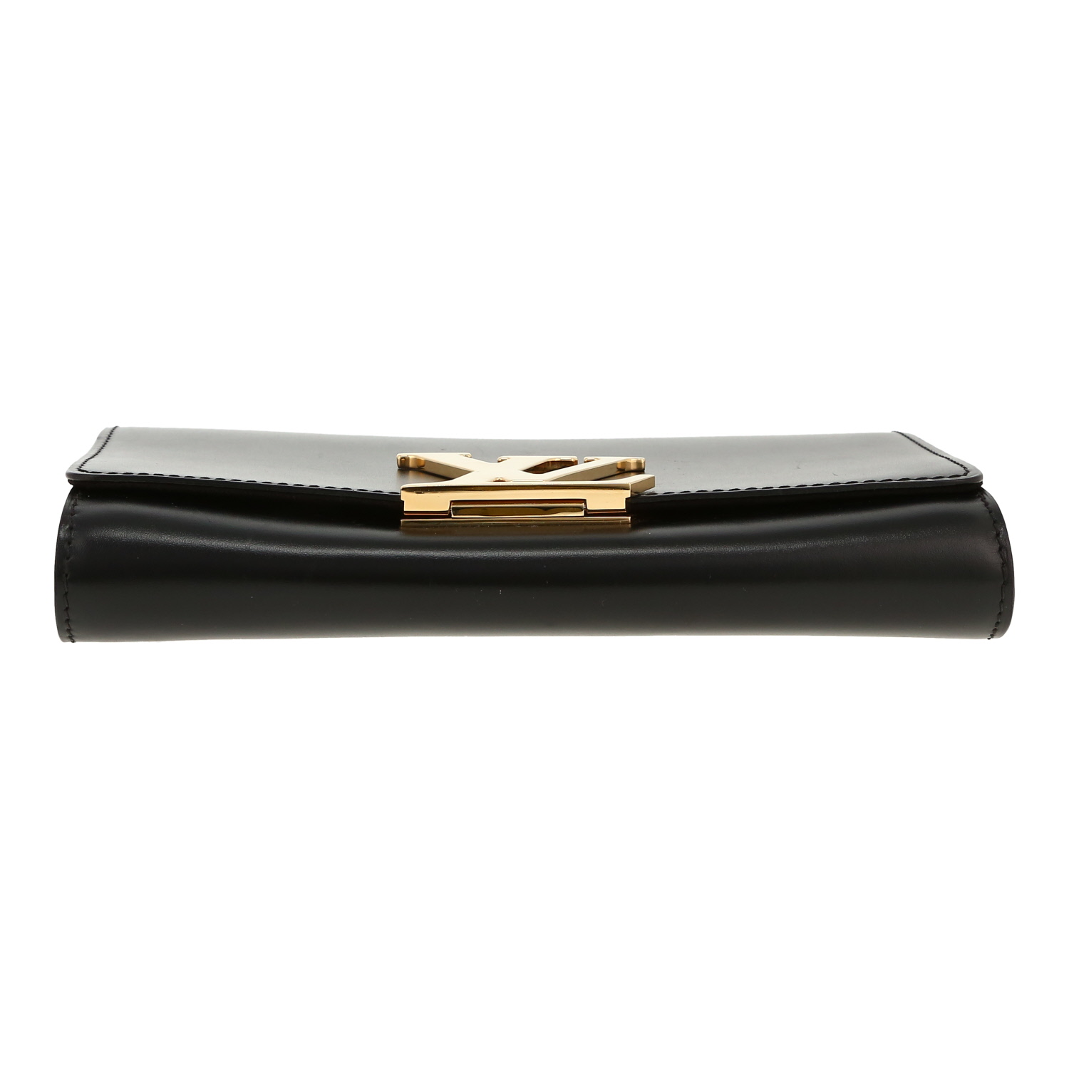 Borsa Louis Vuitton Louise in pelle nera - Detail D1