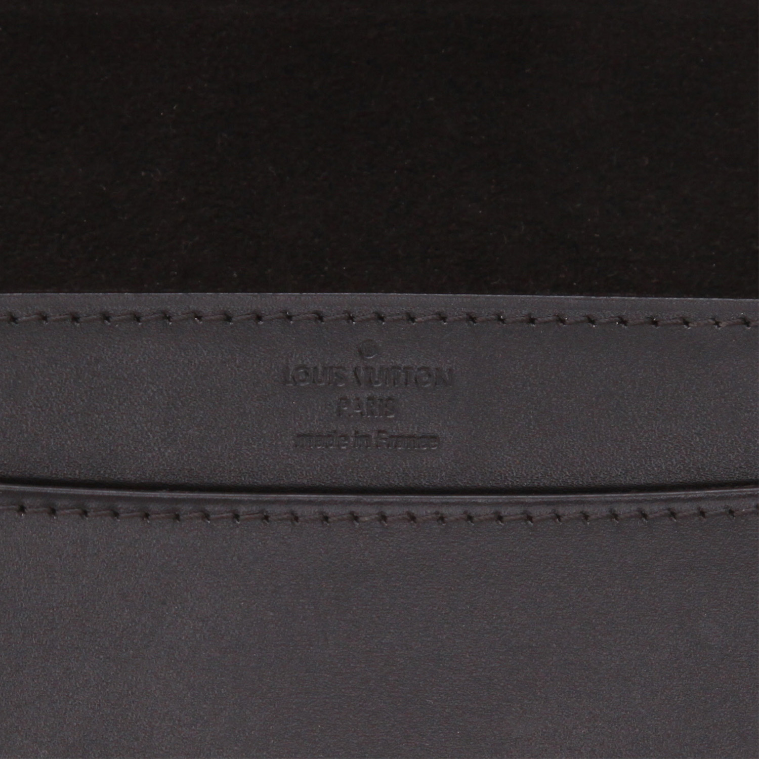 Borsa Louis Vuitton Louise in pelle nera - Detail D2