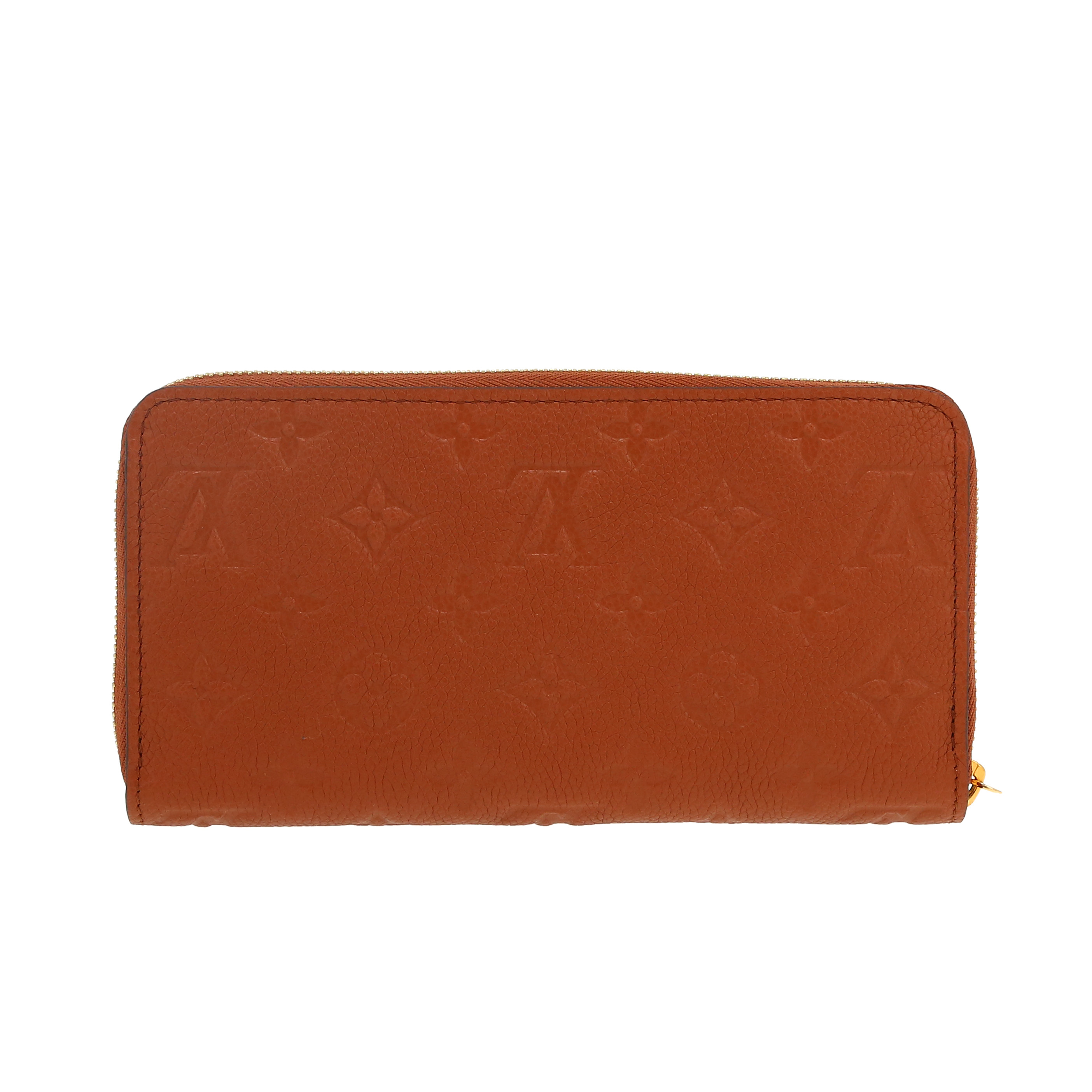 Louis Vuitton Zippy wallet in brown empreinte monogram leather - Detail D4