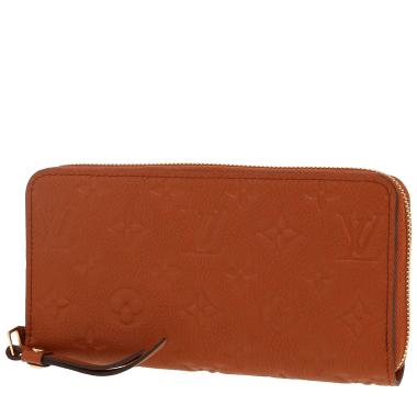 Billetera Louis Vuitton  Zippy en cuero monogram huella marrón